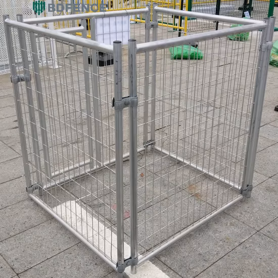 Newest Professional Indoor and Outdoor Walk-in Iron Fence Dog Kennel